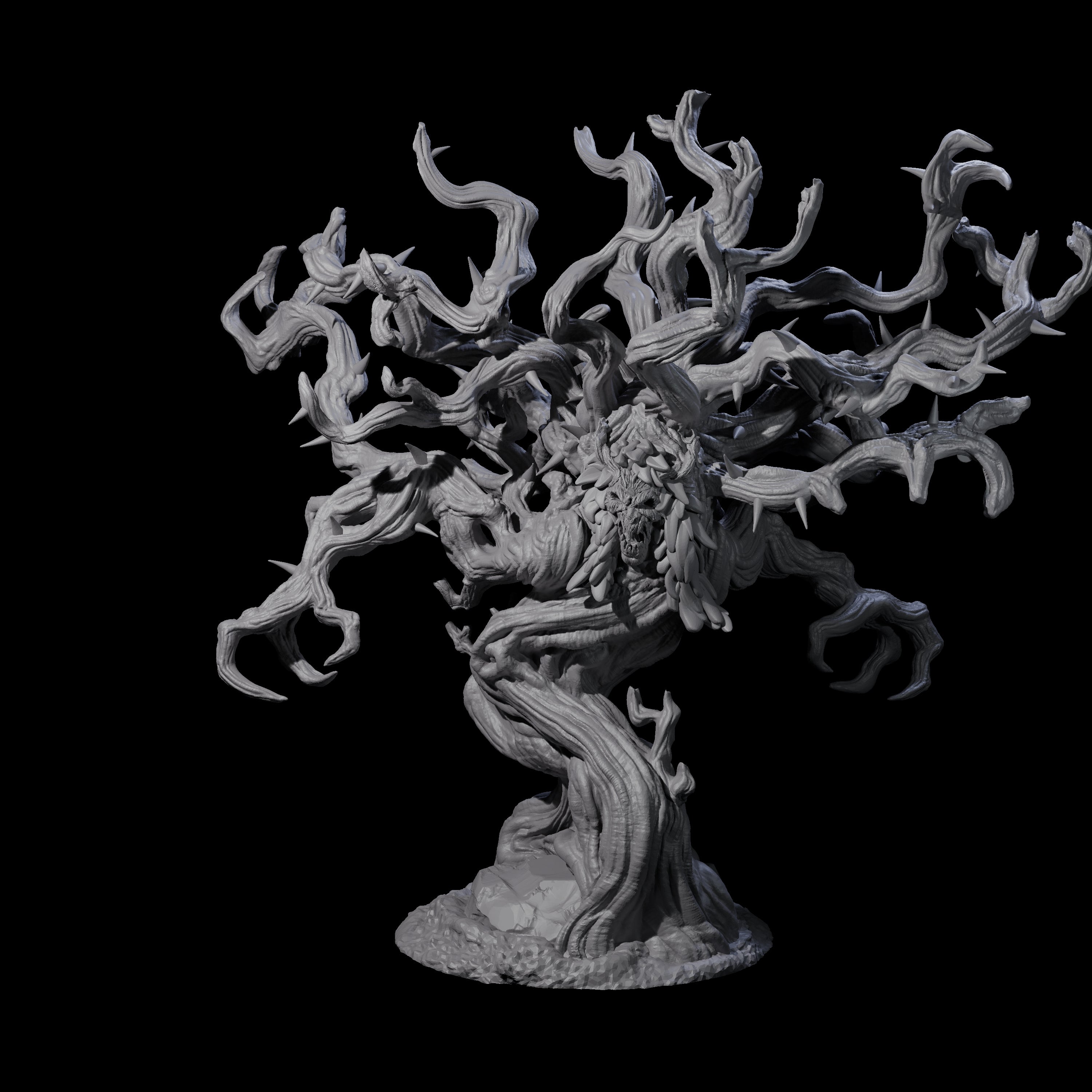 Thorny Tree Blight B Miniature for Dungeons and Dragons, Pathfinder or other TTRPGs