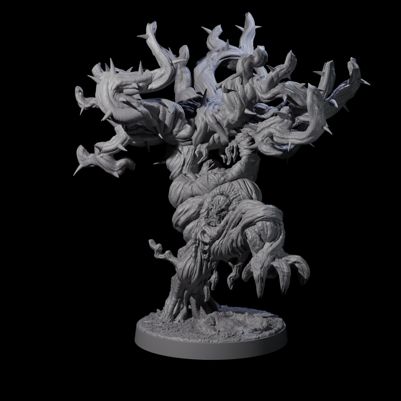 Thorny Tree Blight C Miniature for Dungeons and Dragons, Pathfinder or other TTRPGs