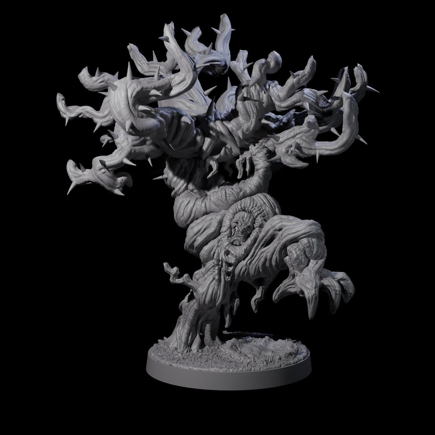 Thorny Tree Blight C Miniature for Dungeons and Dragons, Pathfinder or other TTRPGs