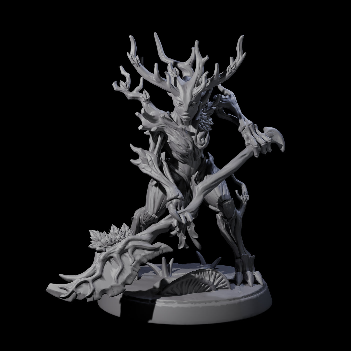 Thorny Twig Blight C Miniature for Dungeons and Dragons, Pathfinder or other TTRPGs