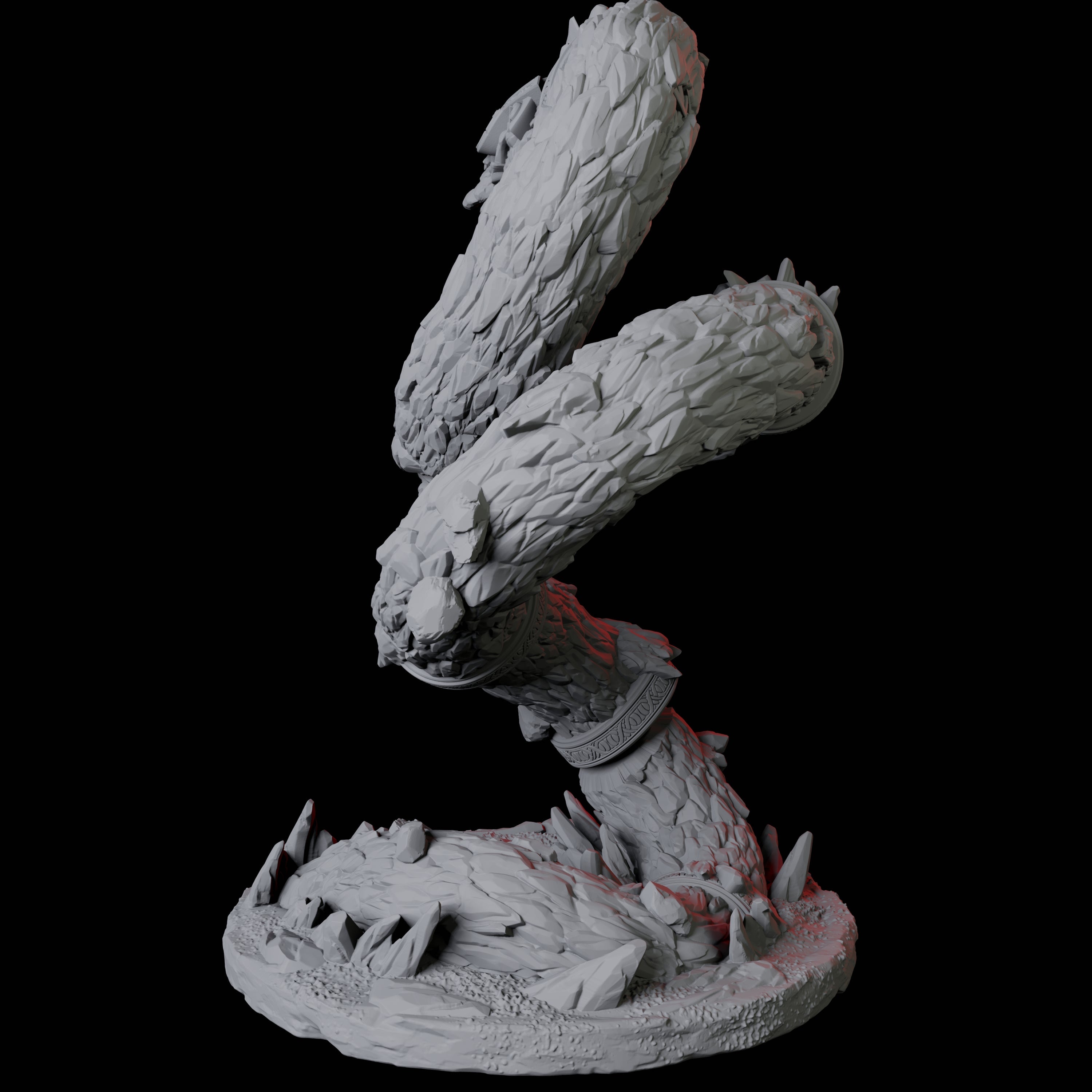 Thrashing Purple Worm A Miniature for Dungeons and Dragons, Pathfinder or other TTRPGs