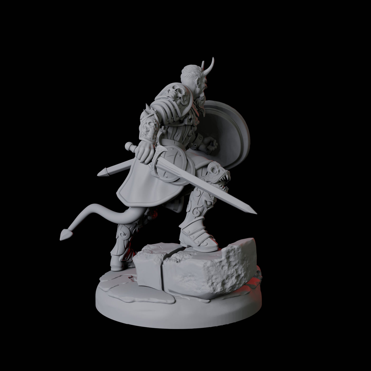 Threatening Bearded Devil A Miniature for Dungeons and Dragons, Pathfinder or other TTRPGs