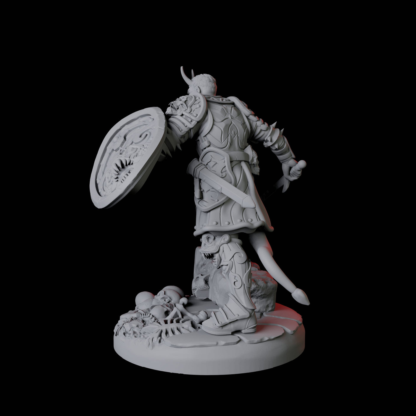 Threatening Bearded Devil A Miniature for Dungeons and Dragons, Pathfinder or other TTRPGs