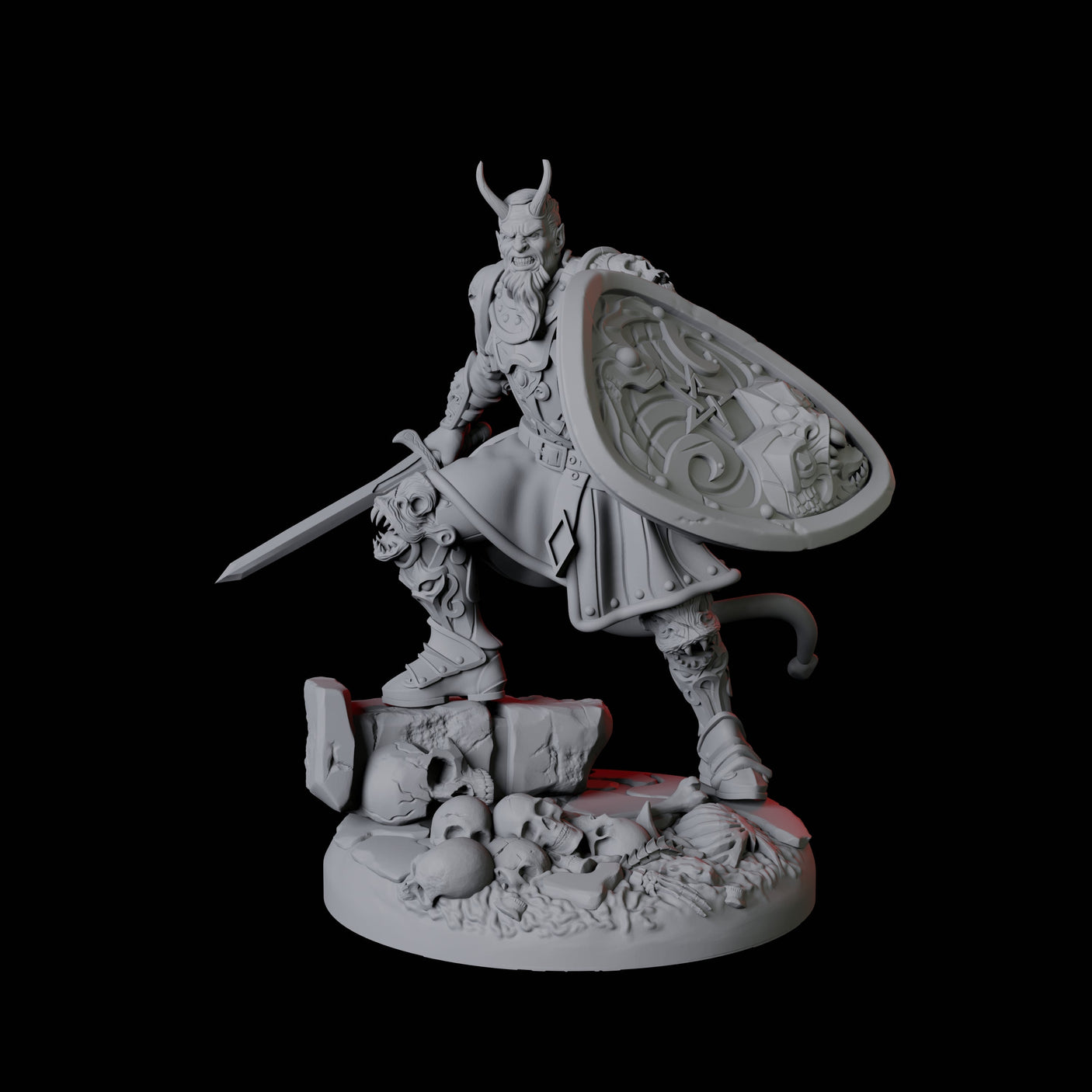 Threatening Bearded Devil A Miniature for Dungeons and Dragons, Pathfinder or other TTRPGs