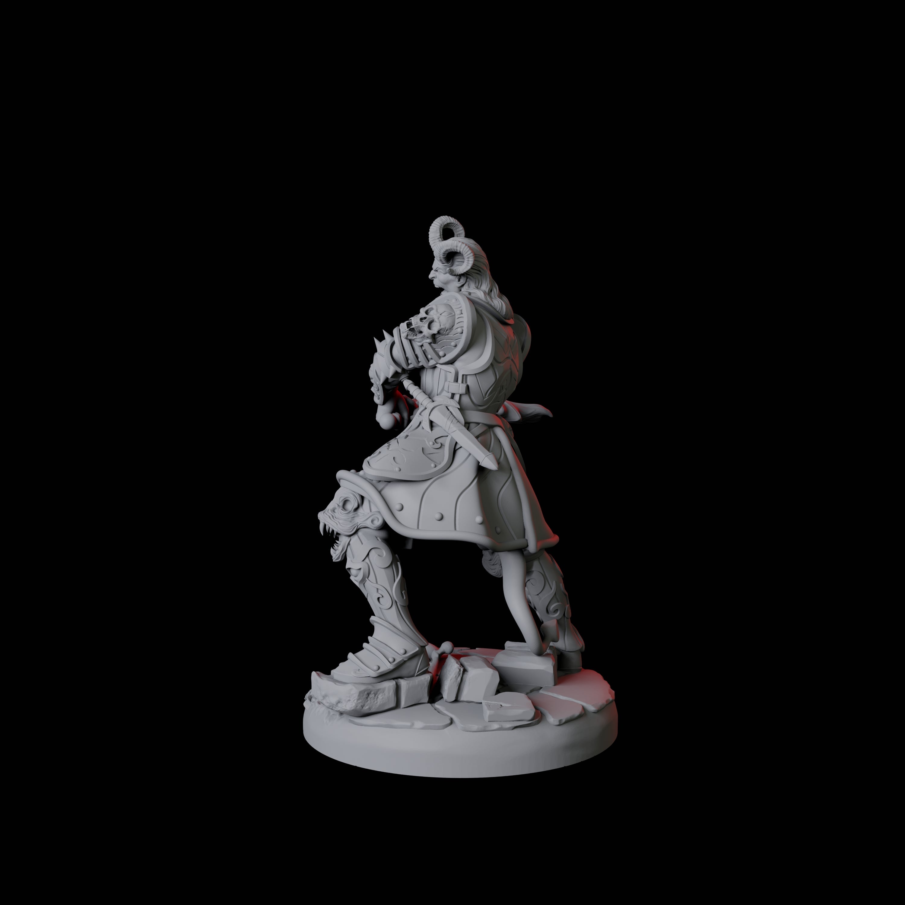 Threatening Bearded Devil B Miniature for Dungeons and Dragons, Pathfinder or other TTRPGs
