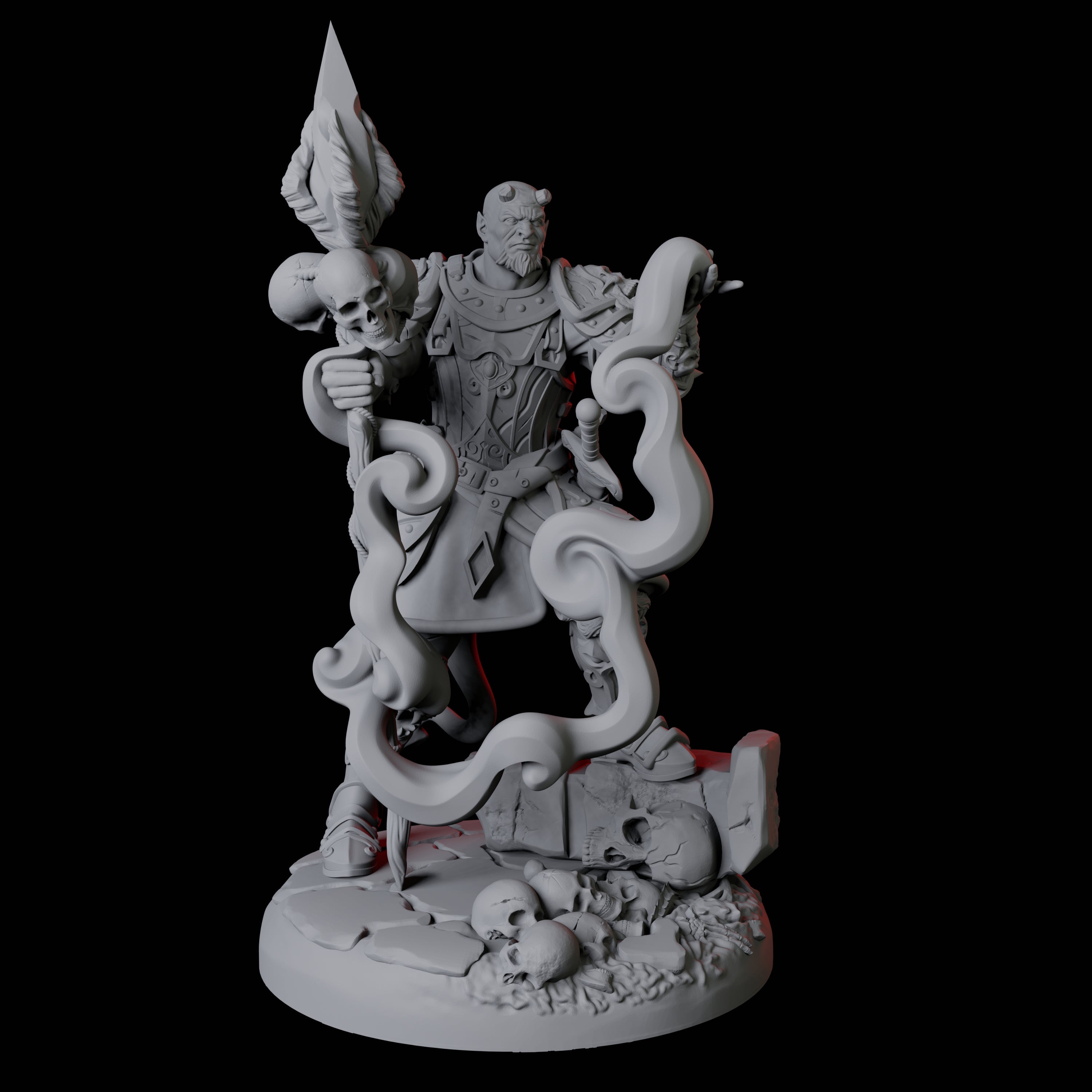 Threatening Bearded Devil D Miniature for Dungeons and Dragons, Pathfinder or other TTRPGs