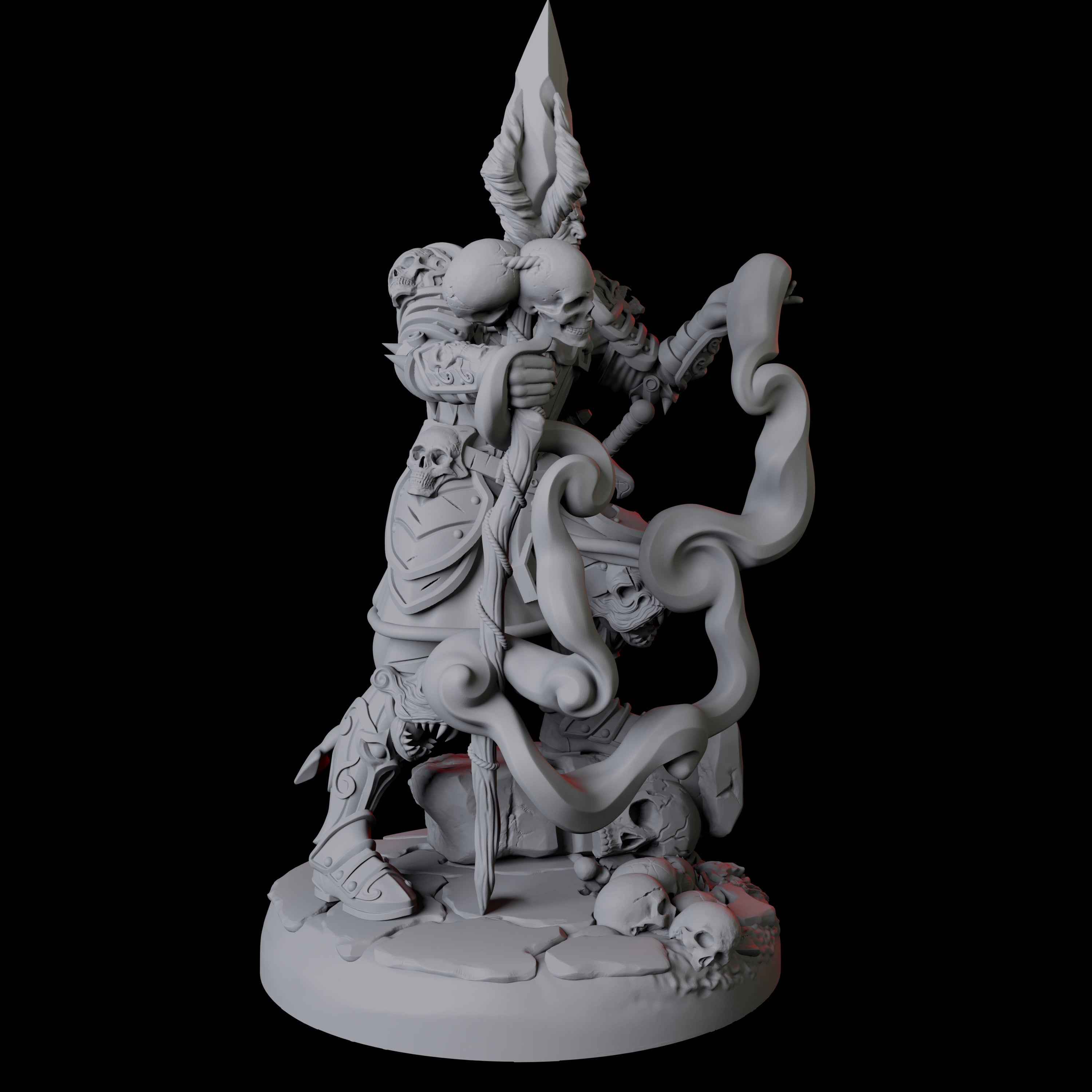 Threatening Bearded Devil D Miniature for Dungeons and Dragons, Pathfinder or other TTRPGs