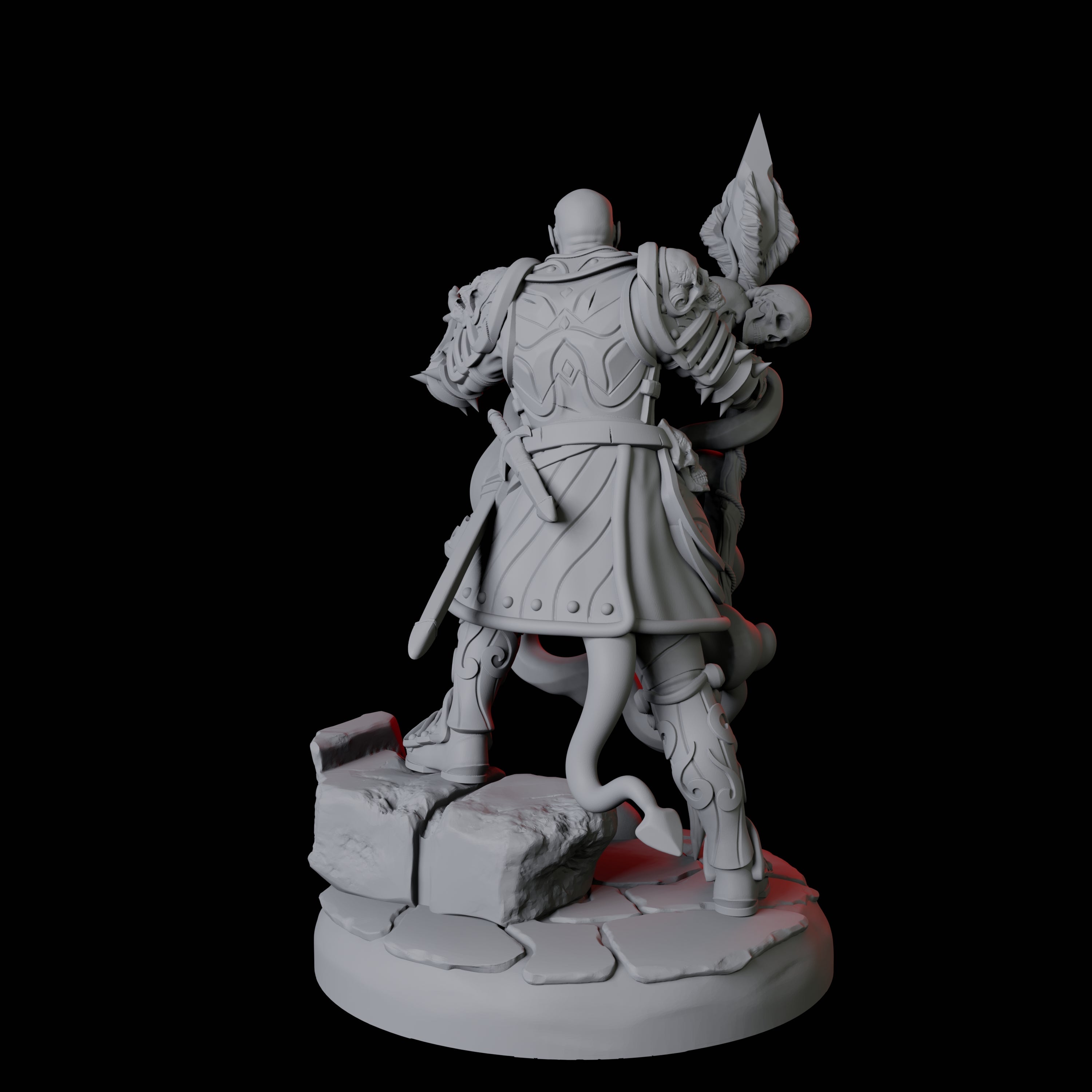 Threatening Bearded Devil D Miniature for Dungeons and Dragons, Pathfinder or other TTRPGs