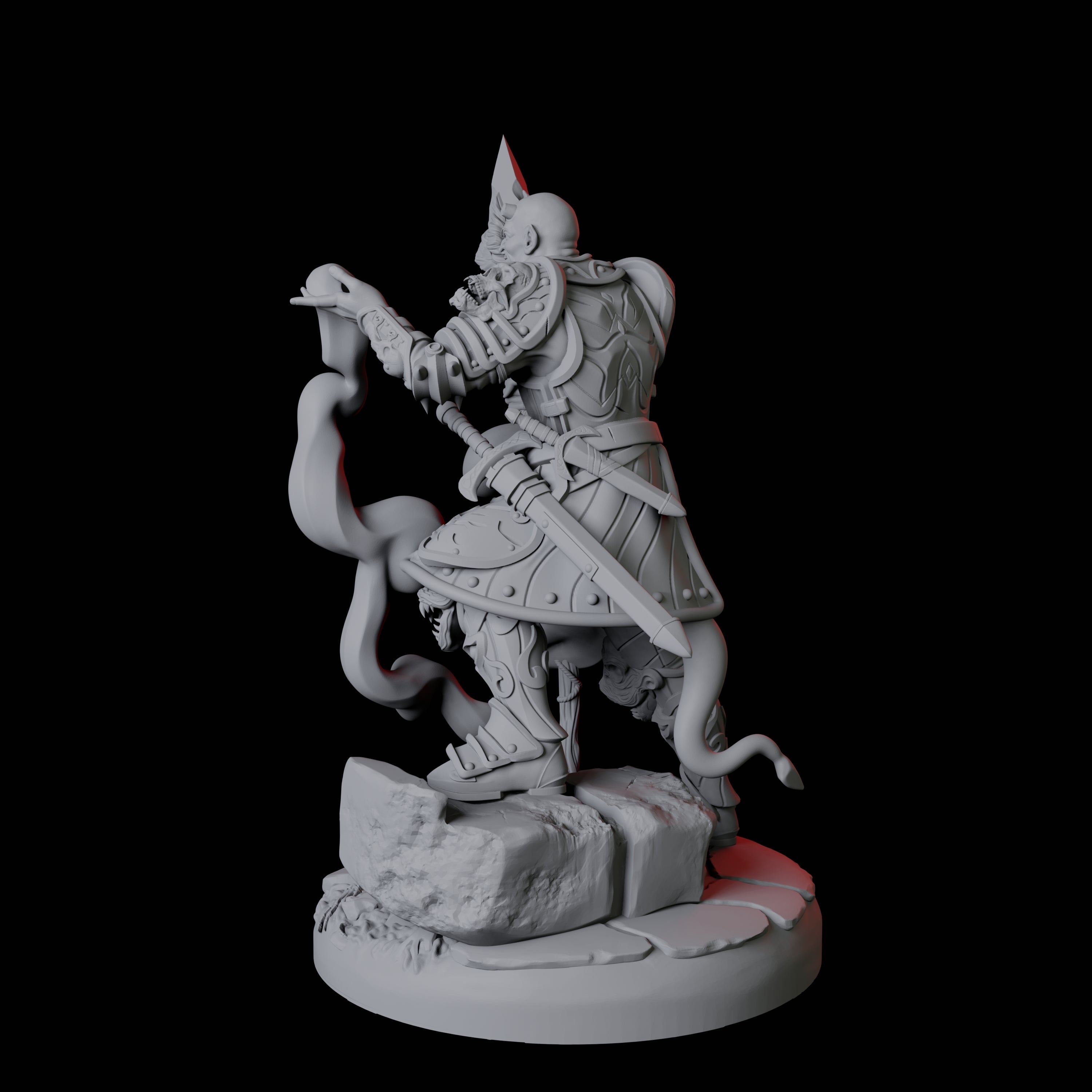 Threatening Bearded Devil D Miniature for Dungeons and Dragons, Pathfinder or other TTRPGs