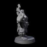 Three Advancing Dwarf Barbarians Miniature for Dungeons and Dragons, Pathfinder or other TTRPGs