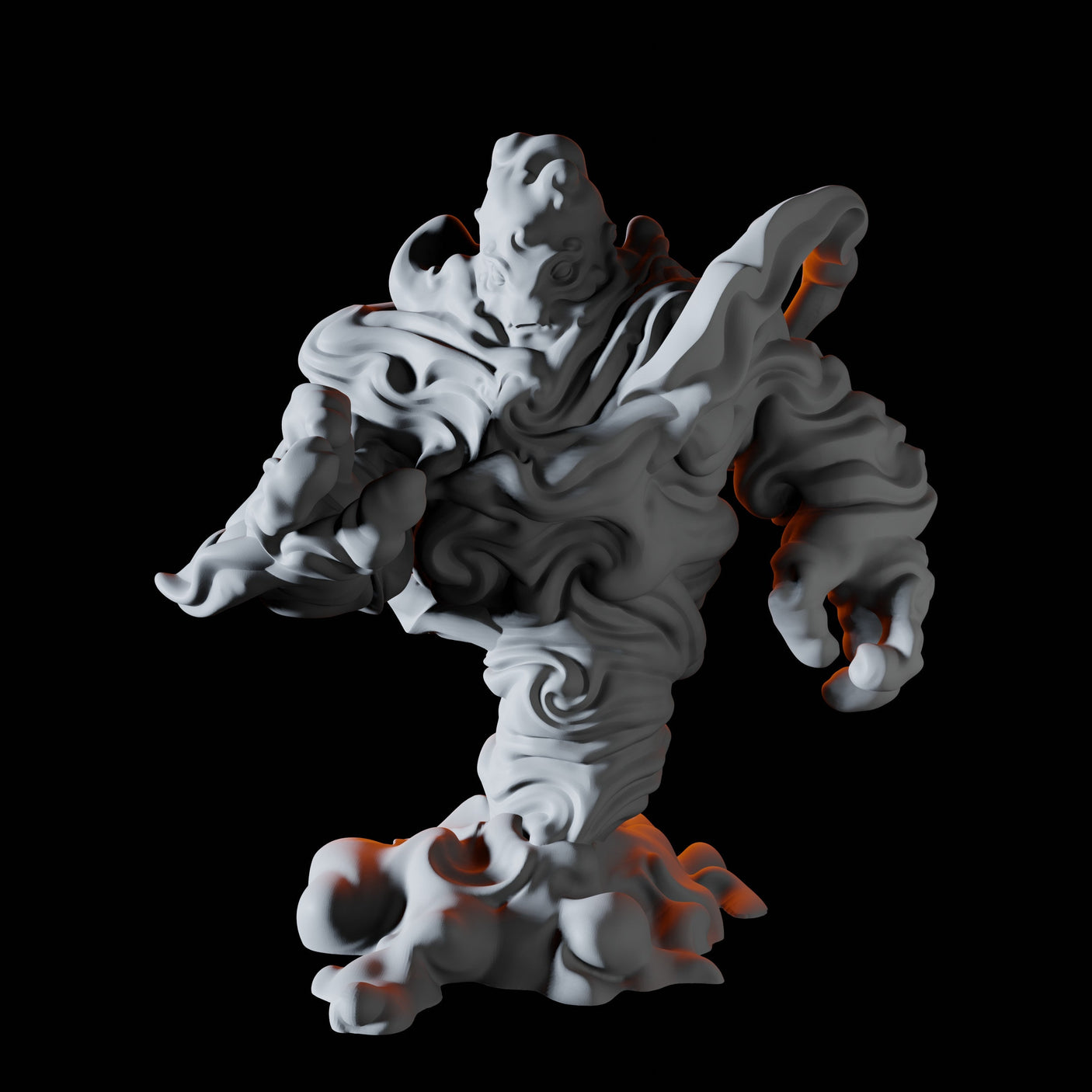 Three Air Elementals Miniature for Dungeons and Dragons, Pathfinder or other TTRPGs