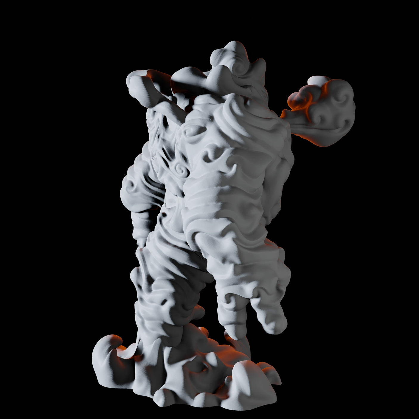 Three Air Elementals Miniature for Dungeons and Dragons, Pathfinder or other TTRPGs