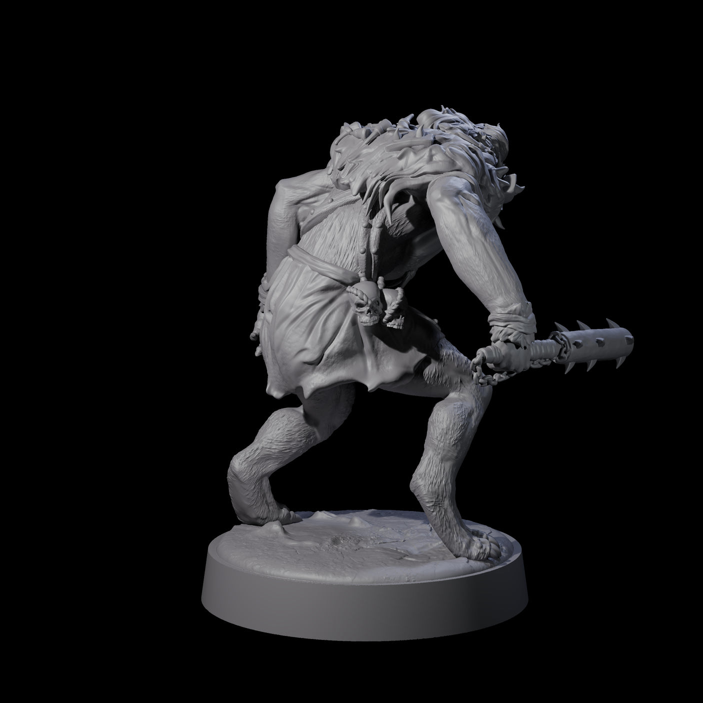 Three Ape-like Bugbears Miniature for Dungeons and Dragons, Pathfinder or other TTRPGs