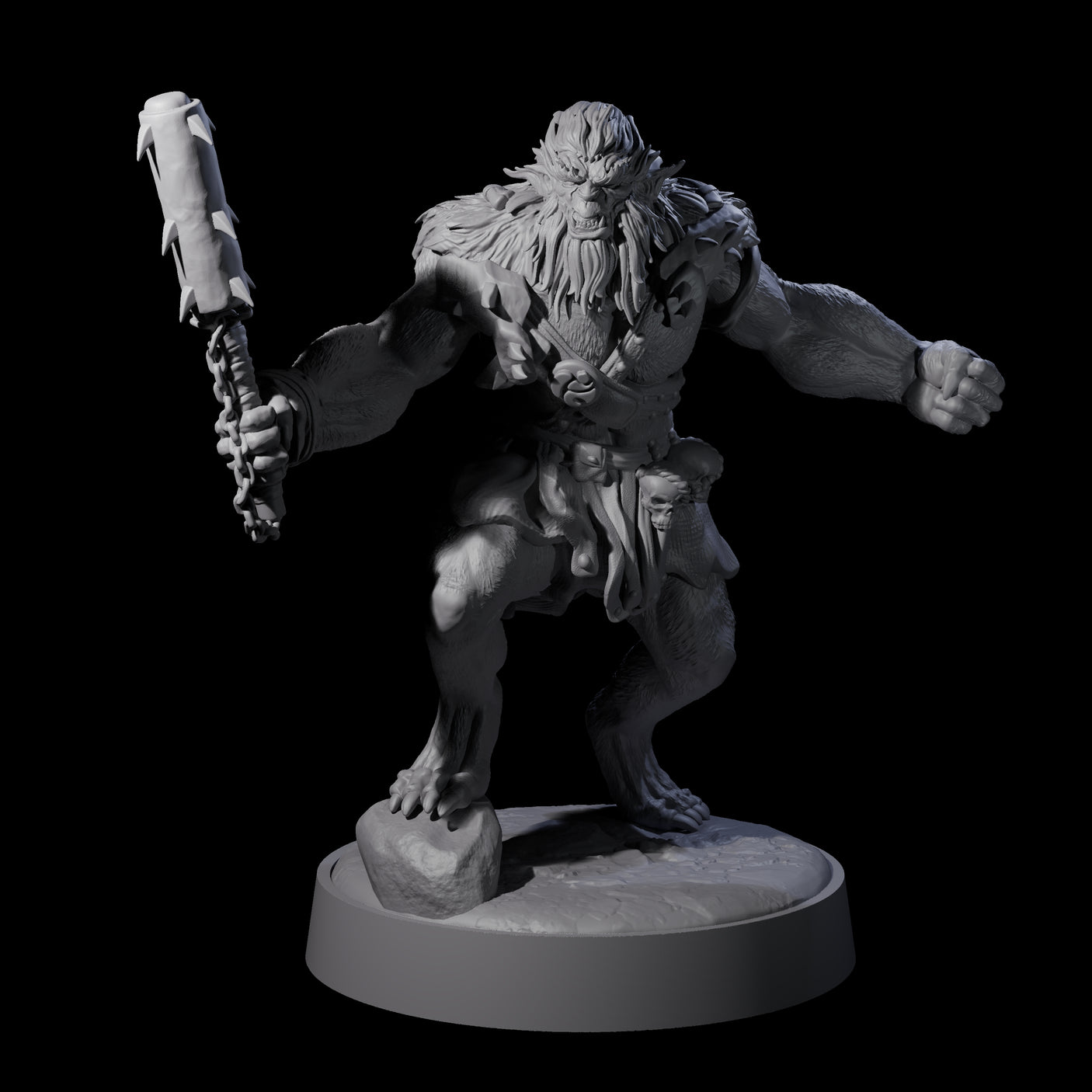 Three Ape-like Bugbears Miniature for Dungeons and Dragons, Pathfinder or other TTRPGs