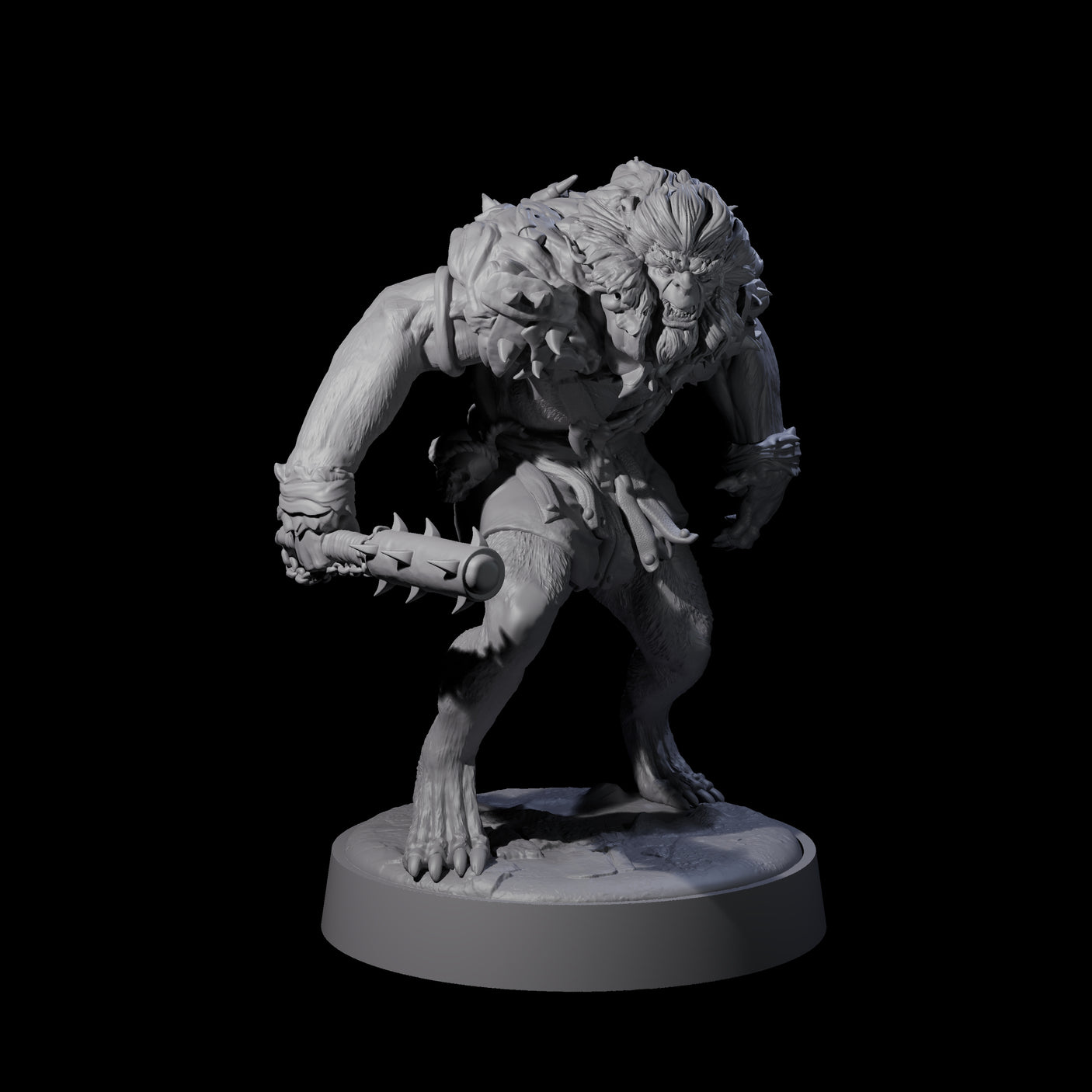 Three Ape-like Bugbears Miniature for Dungeons and Dragons, Pathfinder or other TTRPGs