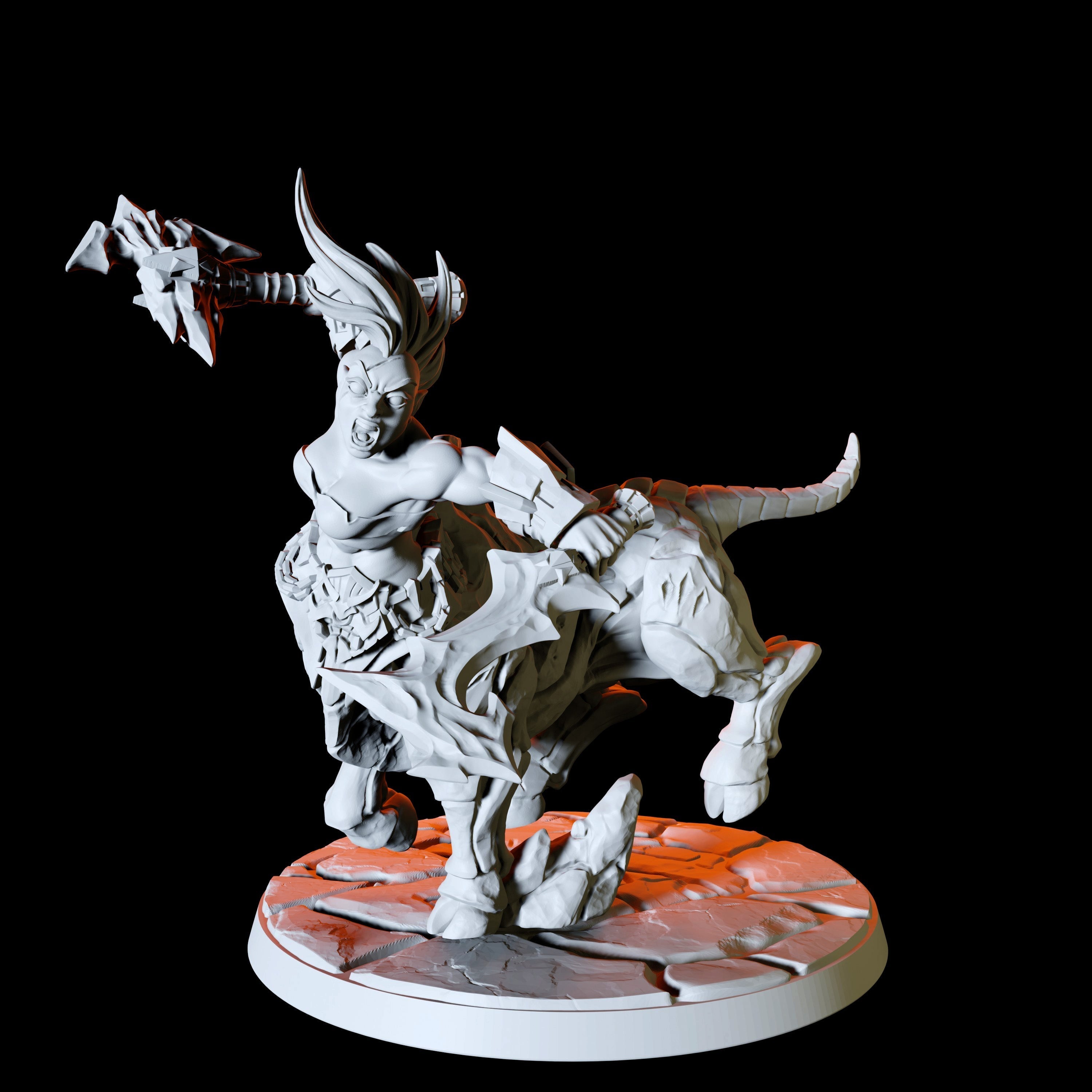 Three Armoured Centaurs Miniature for Dungeons and Dragons