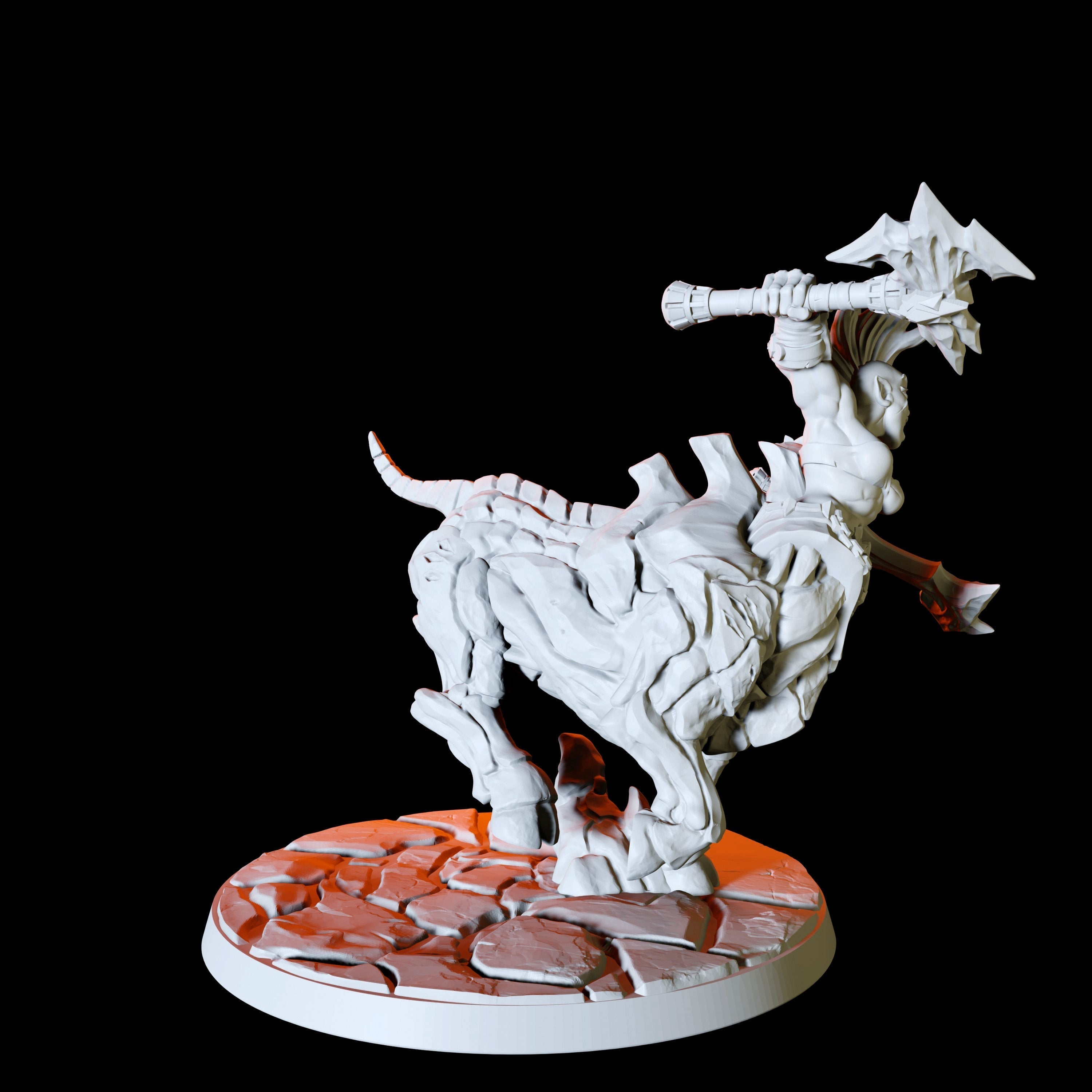 Three Armoured Centaurs Miniature for Dungeons and Dragons