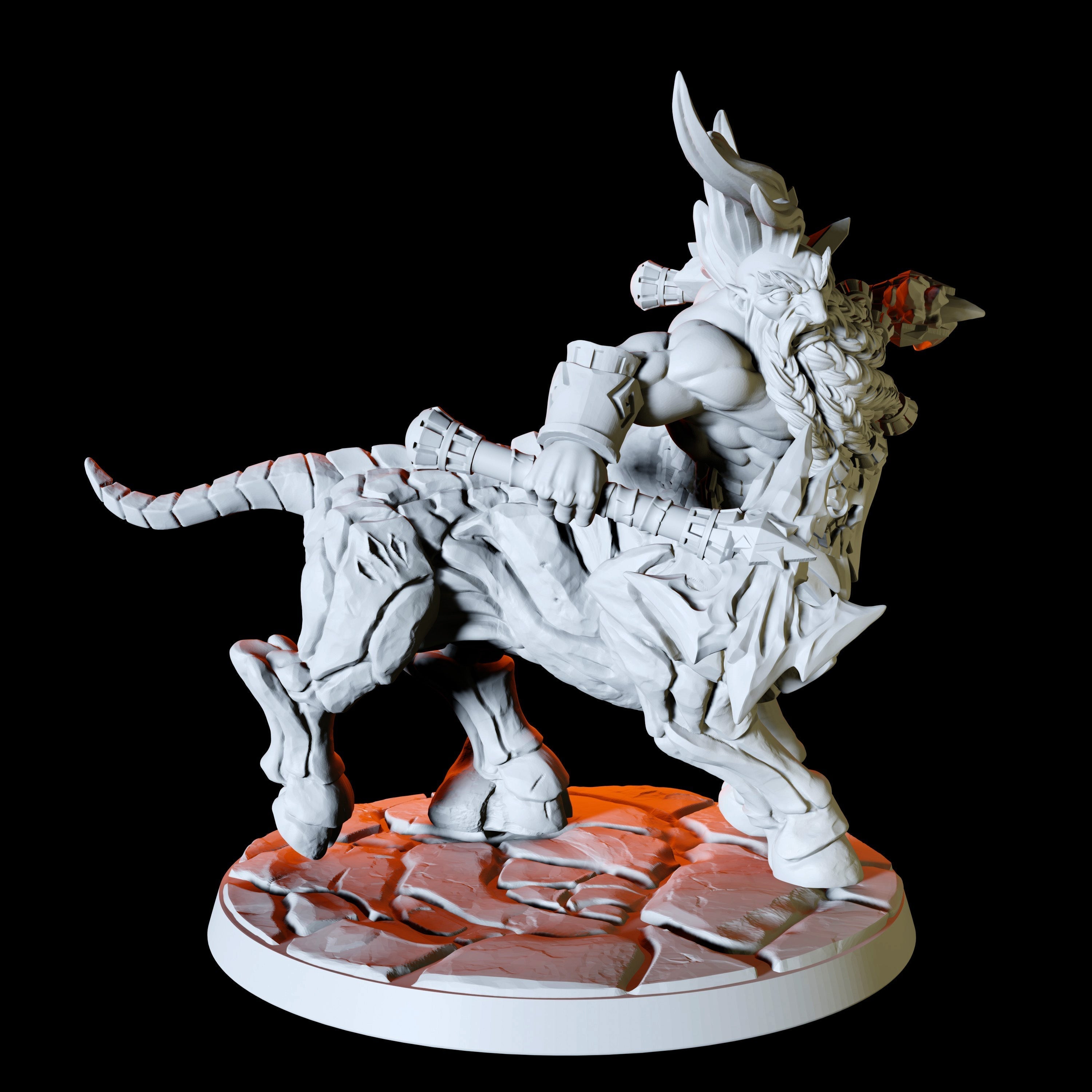 Three Armoured Centaurs Miniature for Dungeons and Dragons