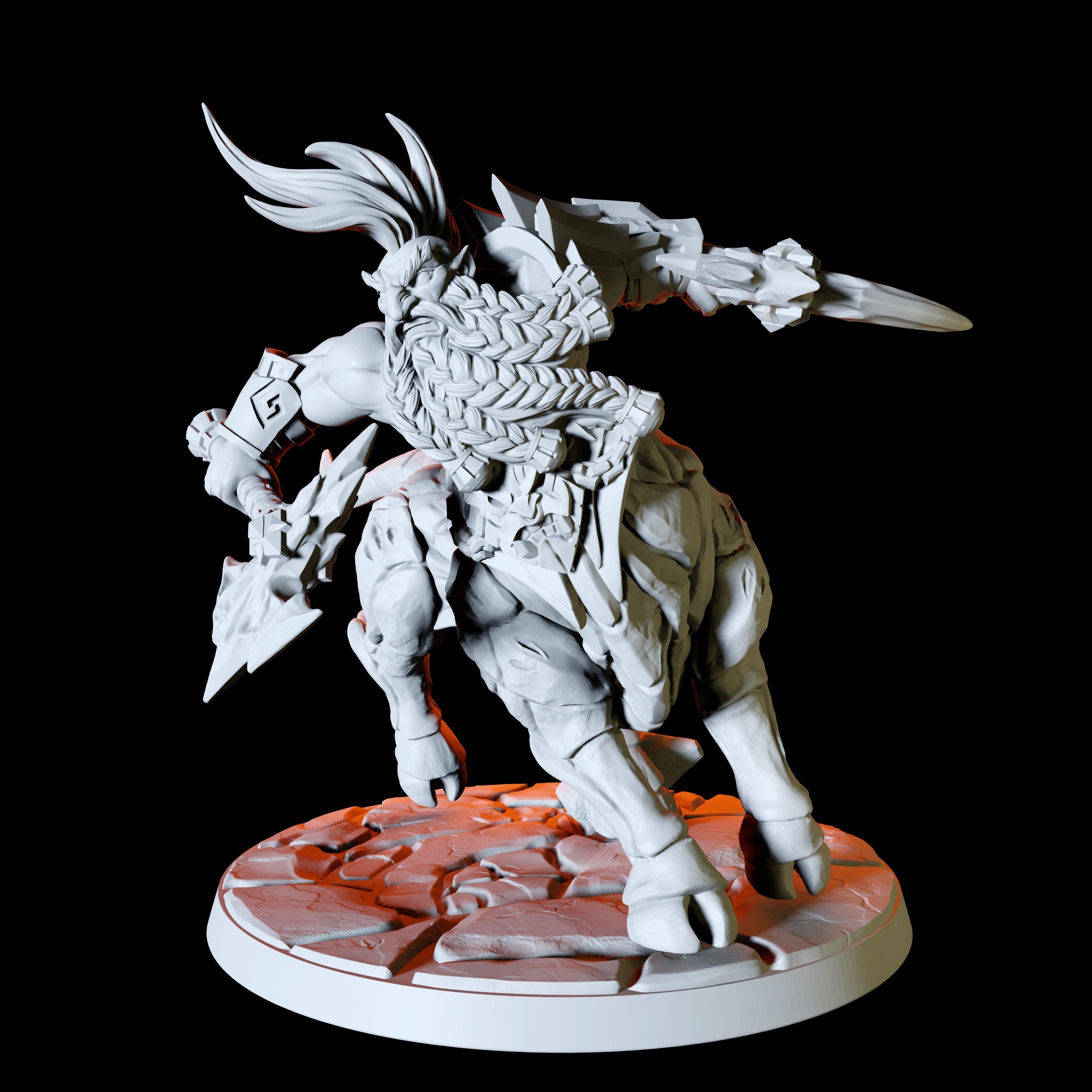 Three Armoured Centaurs Miniature for Dungeons and Dragons