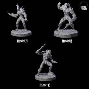 Three Barky Hive Guardians Miniature for Dungeons and Dragons, Pathfinder or other TTRPGs