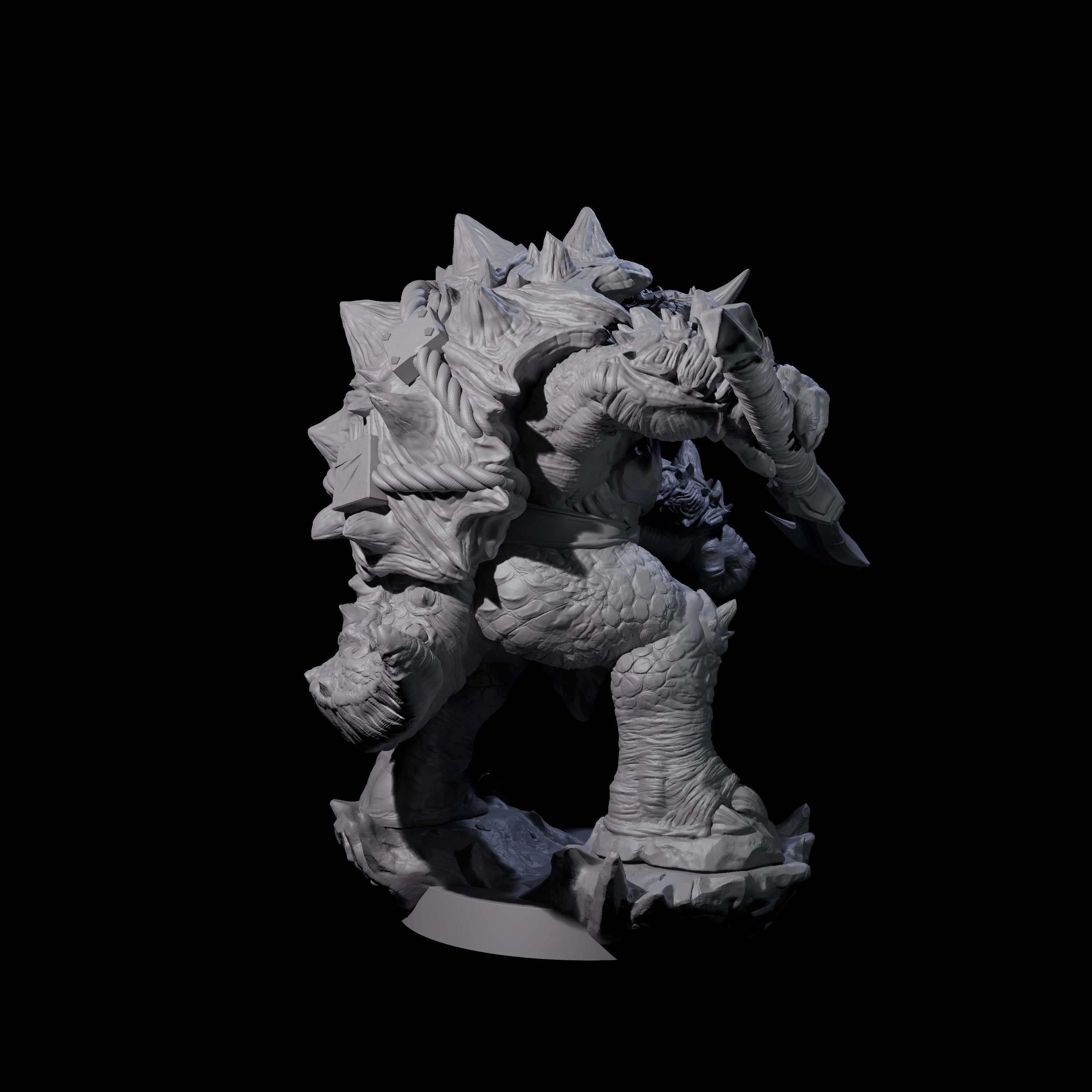 Three Beefy Tortle Warriors Miniature for Dungeons and Dragons, Pathfinder or other TTRPGs
