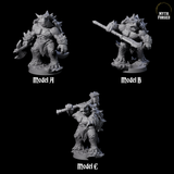 Three Beefy Tortle Warriors Miniature for Dungeons and Dragons, Pathfinder or other TTRPGs