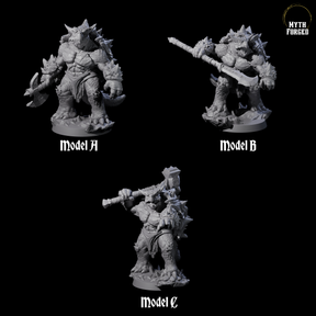 Three Beefy Tortle Warriors Miniature for Dungeons and Dragons, Pathfinder or other TTRPGs