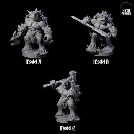 Three Beefy Tortle Warriors Miniature for Dungeons and Dragons, Pathfinder or other TTRPGs
