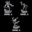 Three Blighted Treant Stalkers Miniature for Dungeons and Dragons, Pathfinder or other TTRPGs