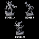 Three Blighted Treant Stalkers Miniature for Dungeons and Dragons, Pathfinder or other TTRPGs