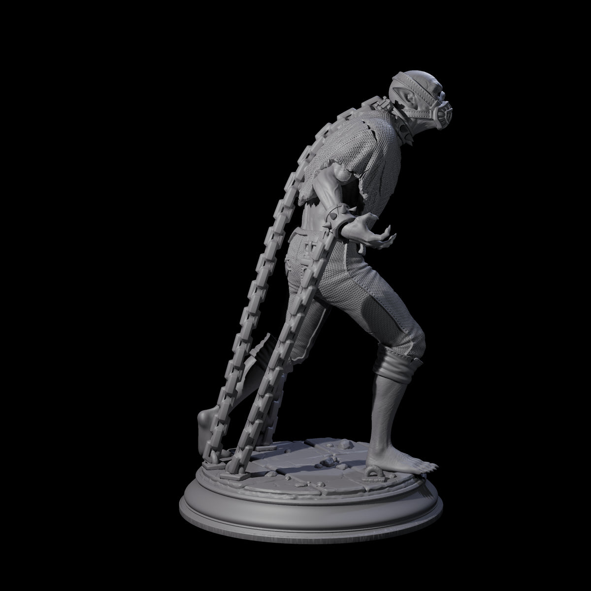 Three Chained Vampire Thralls Miniature for Dungeons and Dragons, Pathfinder or other TTRPGs