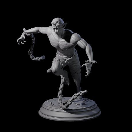Three Chained Vampire Thralls Miniature for Dungeons and Dragons, Pathfinder or other TTRPGs