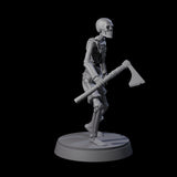 Three Civilian Skeletons Miniature for Dungeons and Dragons, Pathfinder or other TTRPGs