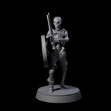 Three Civilian Skeletons Miniature for Dungeons and Dragons, Pathfinder or other TTRPGs