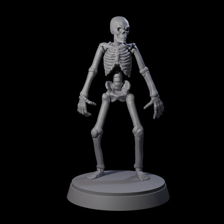 Three Clattering Classic Skeletons Miniature for Dungeons and Dragons, Pathfinder or other TTRPGs