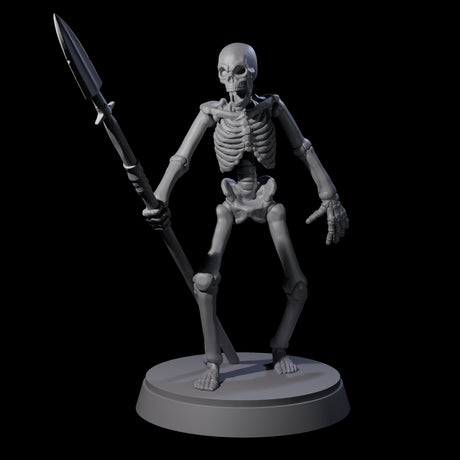 Three Clattering Classic Skeletons Miniature for Dungeons and Dragons, Pathfinder or other TTRPGs