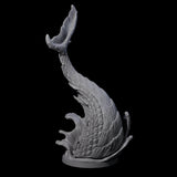 Three Crashing Sea Monster Tails Miniature for Dungeons and Dragons, Pathfinder or other TTRPGs