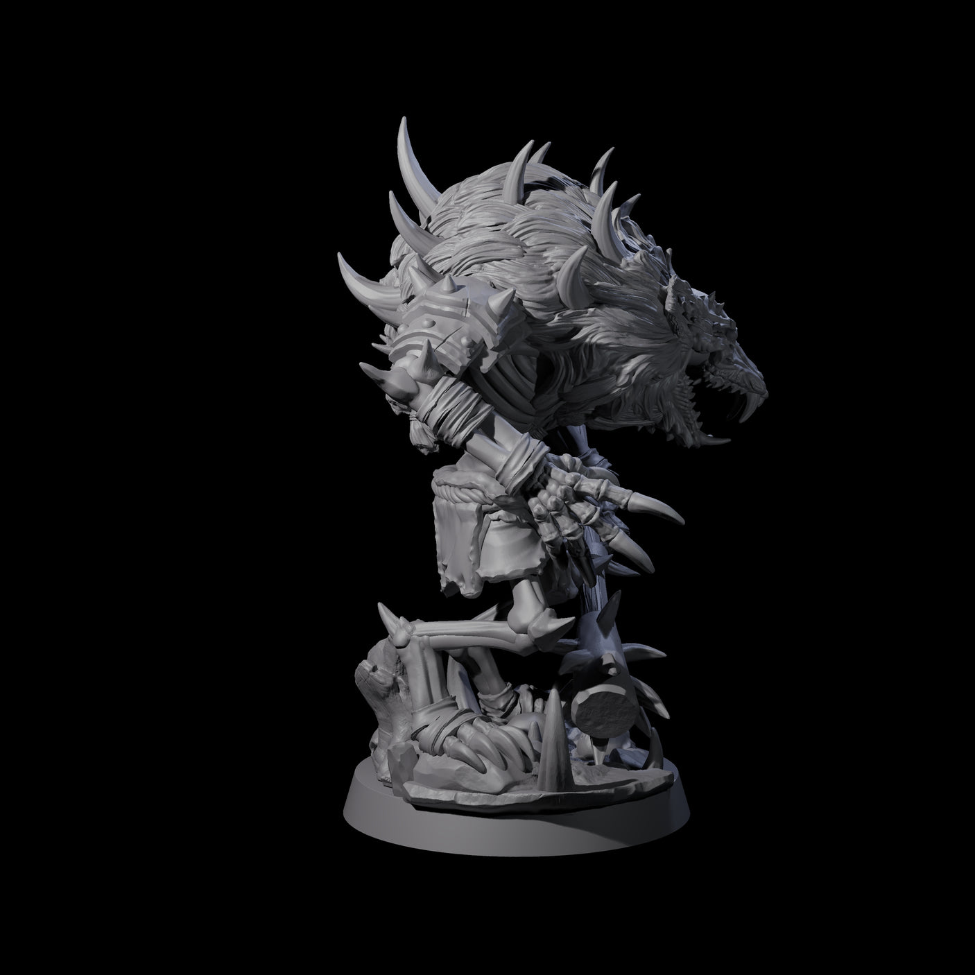 Three Creaking Gnoll Witherlings Miniature for Dungeons and Dragons, Pathfinder or other TTRPGs