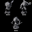 Three Creaking Gnoll Witherlings Miniature for Dungeons and Dragons, Pathfinder or other TTRPGs