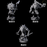 Three Creaking Gnoll Witherlings Miniature for Dungeons and Dragons, Pathfinder or other TTRPGs