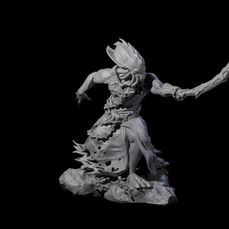 Three Crouching Mind Flayer Warriors Miniature for Dungeons and Dragons, Pathfinder or other TTRPGs