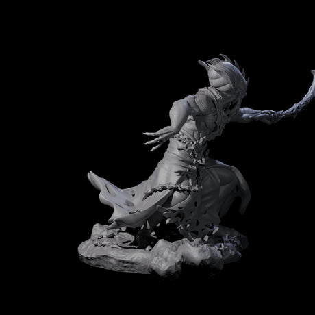 Three Crouching Mind Flayer Warriors Miniature for Dungeons and Dragons, Pathfinder or other TTRPGs