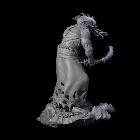 Three Crouching Mind Flayer Warriors Miniature for Dungeons and Dragons, Pathfinder or other TTRPGs