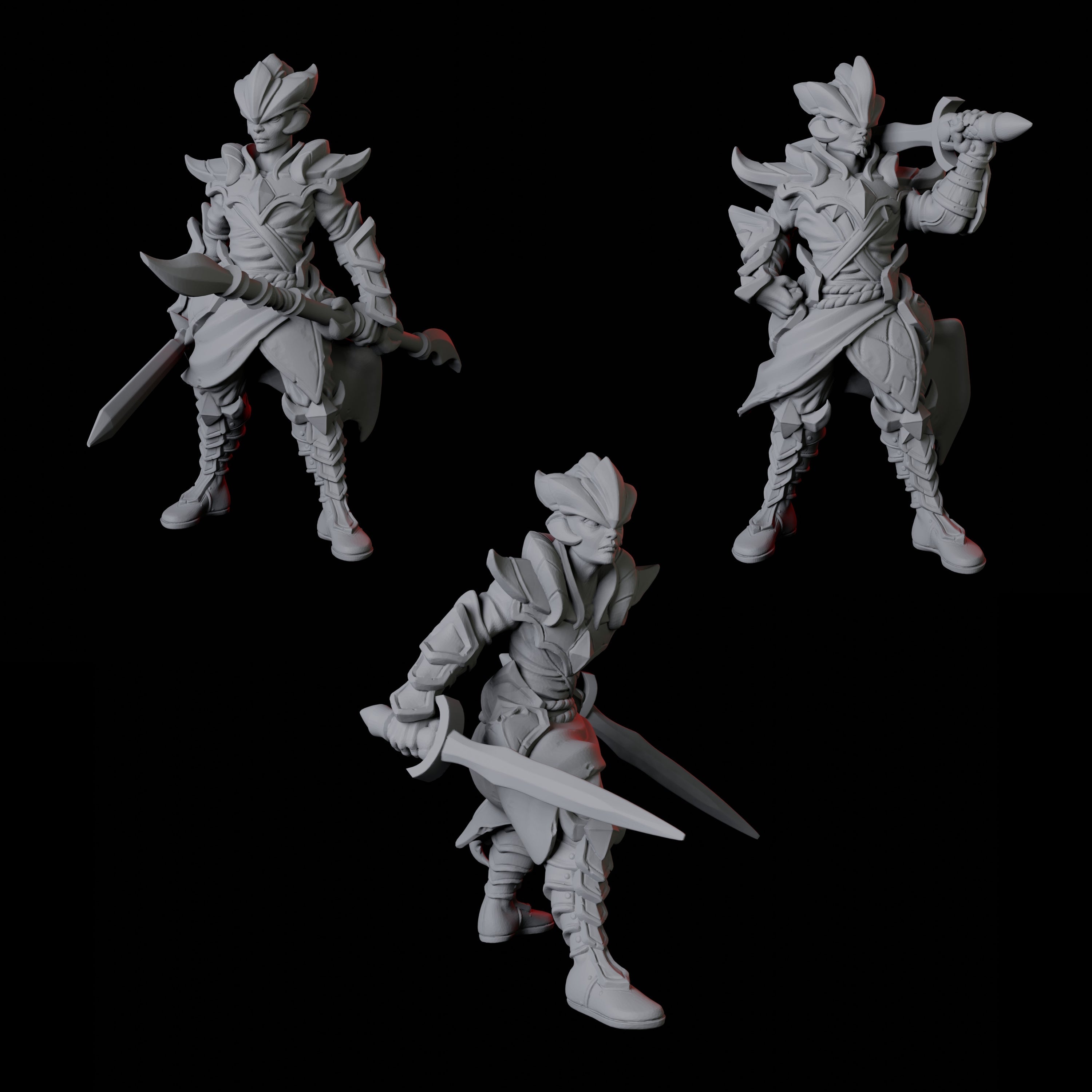 Three Cultists Miniature for Dungeons and Dragons