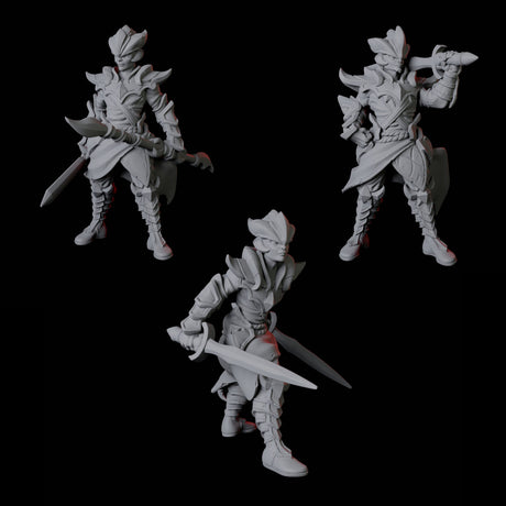 Three Cultists Miniature for Dungeons and Dragons, Pathfinder or other TTRPGs