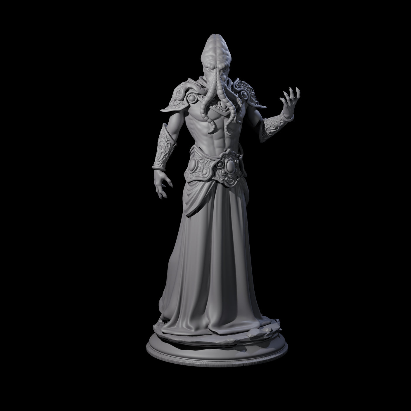 Three Cunning Mind Flayers Miniature for Dungeons and Dragons, Pathfinder or other TTRPGs