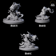 Three Devouring Slimes Miniature for Dungeons and Dragons, Pathfinder or other TTRPGs