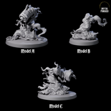 Three Devouring Slimes Miniature for Dungeons and Dragons, Pathfinder or other TTRPGs