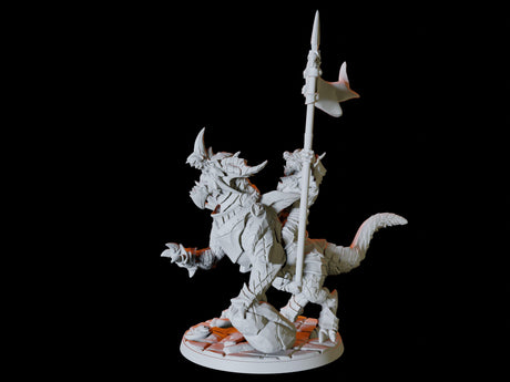 Three Dragonborn Riders Miniature for Dungeons and Dragons, Pathfinder or other TTRPGs