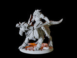 Three Dragonborn Riders Miniature for Dungeons and Dragons, Pathfinder or other TTRPGs